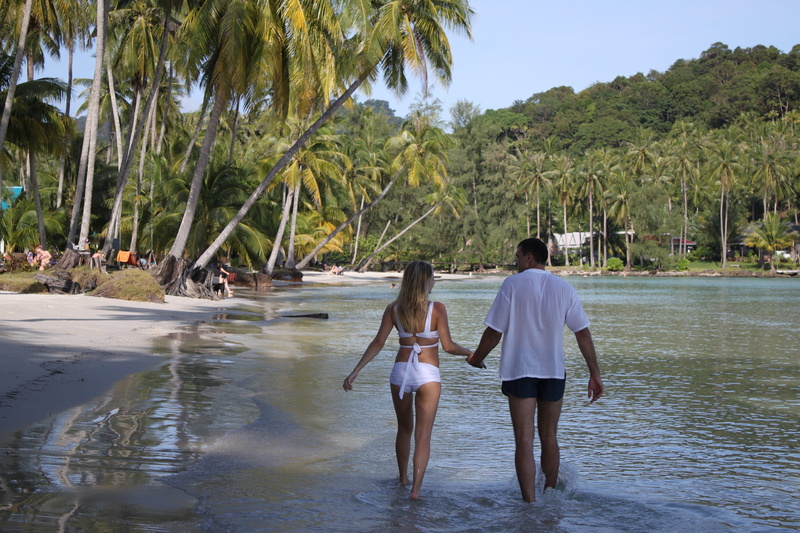 cocut, sea, leisure activity, attractive, vacation, ocean, ease, nature, tree, woman, full length, adult, palm tree, summer, 4K, vacations, outdoors, koh kood