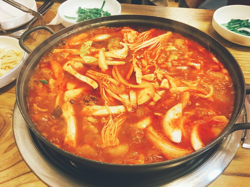 republic of korea, cooking, chicken bokeumtang, table, vegetable, chicken korea, delicious food, dinner, ready-to-eat, spicy, red pepper powder, still life