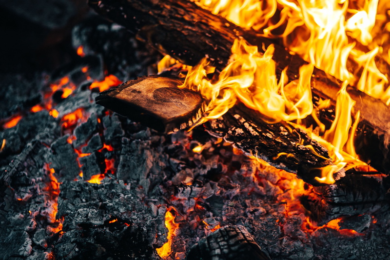fireplace, Fire, Hot, Burn, 2K, glowing, motion, red, no people, orange Color, wood - Material, bonfire, fire - Natural Phenomenon, flame, campfire, heat - Temperature