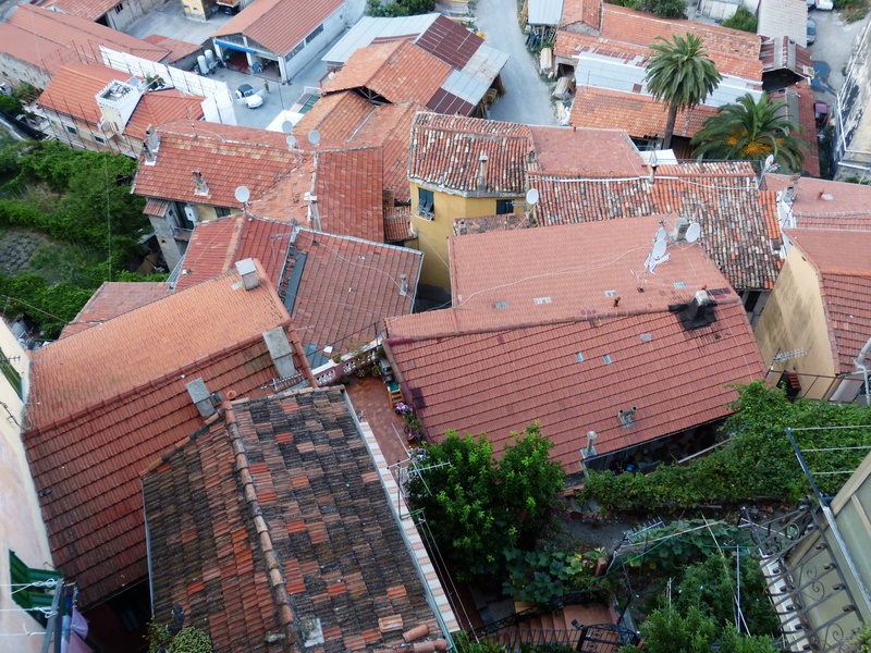 ventimiglia, day, imperia, seaside resort, roofs, townscape, 4K, city, historic center, nature, house, italy france, roof, north italy, town, built structure