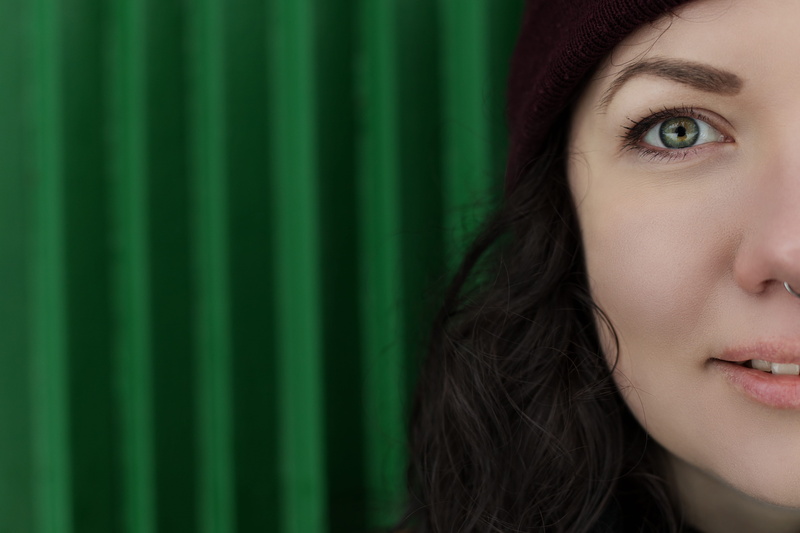 half face, human body part, beautiful woman, women, beauty, beautiful, child, body part, portrait, 5K, young, close-up, girl, woman, green color, krupnyj plan