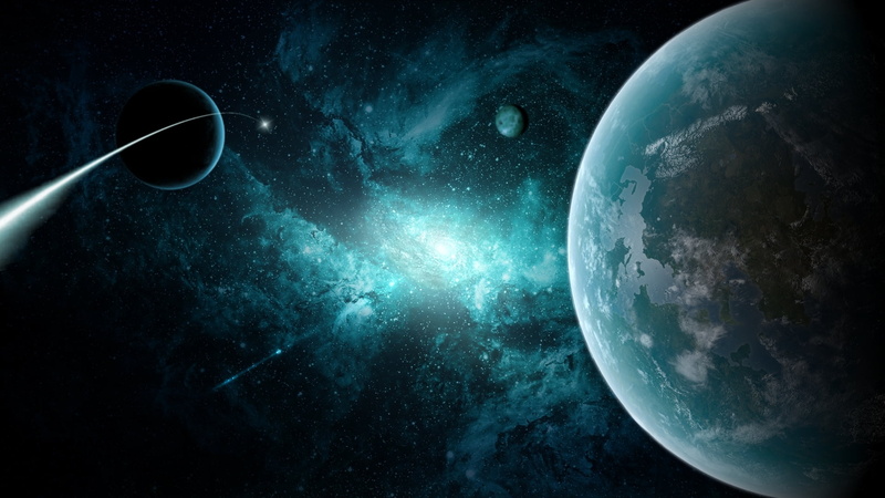 satellite View, night, orbiting, milky way, exploration, planet - Space, star - Space, sphere, space and astronomy, 1080P, space exploration, globe - Man Made Object