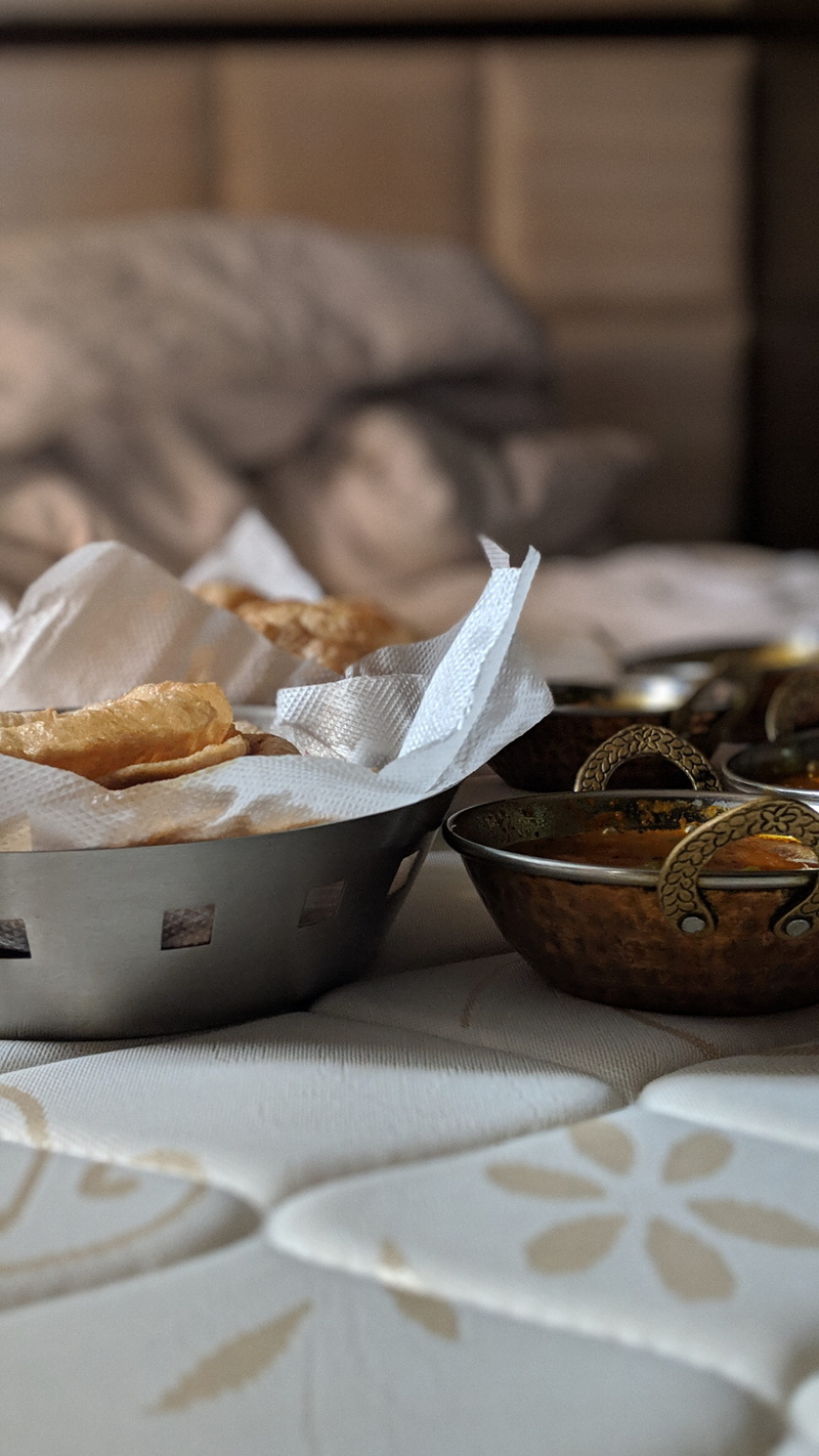human, dessert, book, furniture, bowl, two, focus on foreground, desi, indian food, 4K, hotel, lobby, home interior, bread, bowls, thimphu, person, close-up