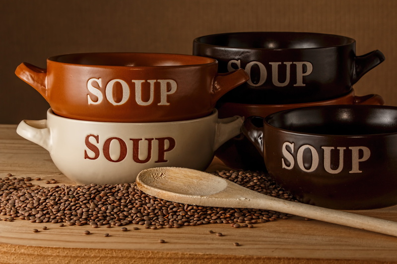 drink, western script, bowls, wooden table, refreshment, coffee - drink, crockery, wood - material, kitchen utensil, wooden, meal, food, spoon, legumes