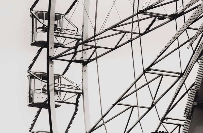 tall - high, architecture, things, blackwhite, Switzerland, ferris, 2K, construction industry, amusement park, industry, pesaboterz, amusement park ride