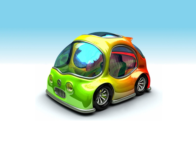 Colorful, diecast, white, back, 3D, 720P, green, turtle, red, d, Car