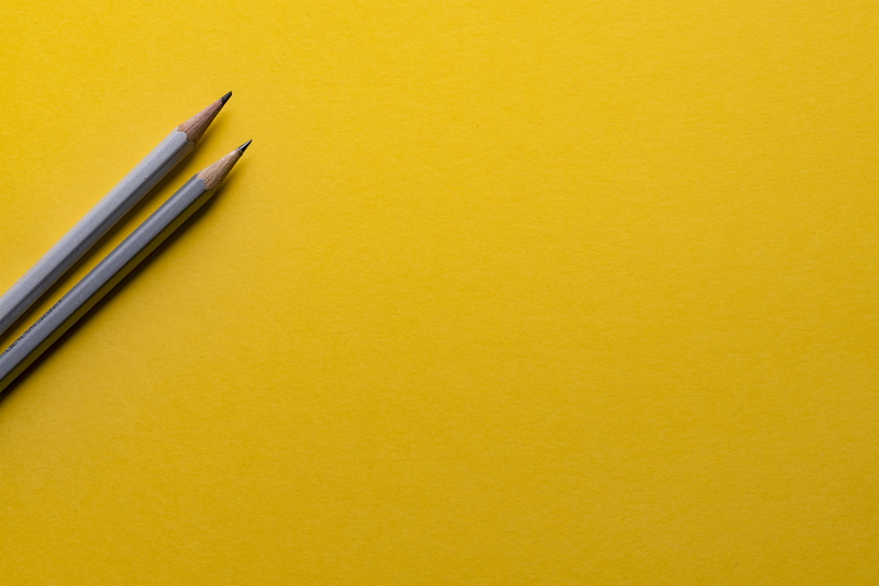 yellow background, indoors, backgrounds, writing instrument, pencil, paper, cut out, office, still life, 5K, business, drawing, gray, art, creative, close-up