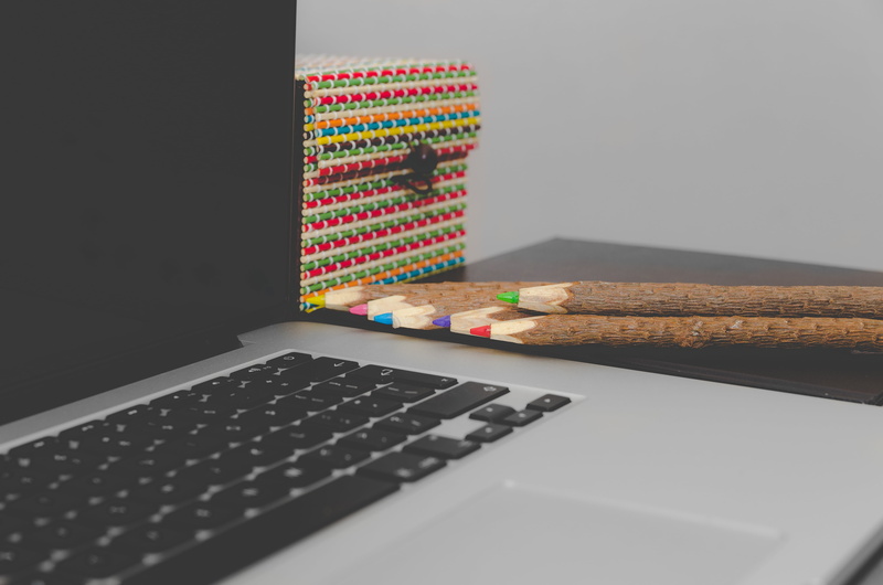 gadgets, near, food and drink, technology, multi colored, screen, architecture, indoors, macbook, still life, computer, computer keyboard, silver, pencils