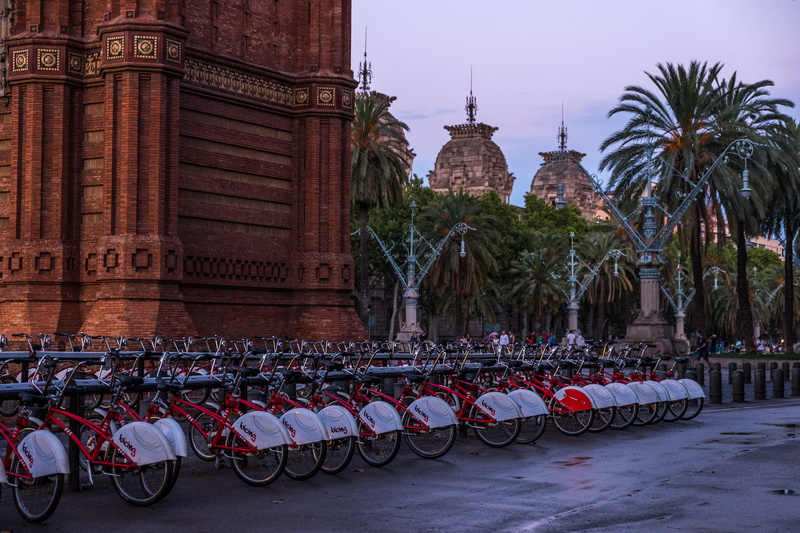 architecture, monument, catalunya, nature, religion, city, mode of transportation, built structure, belief, spirituality, in a row, tree, transportation