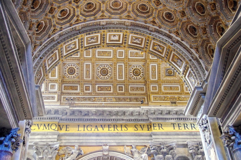 craft, italy, architecture and art, st pierre, indoors, carving, text, architecture, history, decoration, rome, building, low angle view, tourism, ornate