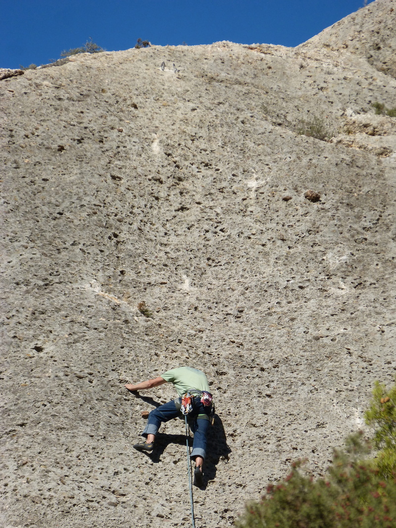 Escalation, travel, mature adult, adult, leisure activity, challenge, one man only, Rock, mountain, rear view, lifestyles, sunlight, climbing equipment