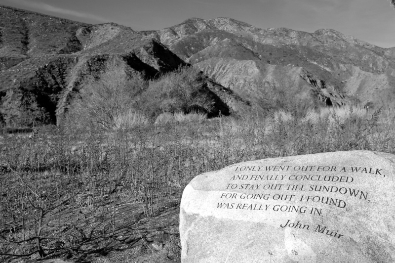 landscape, text, architecture, desert, nature, land, 2K, western script, communication, mountains, walk, whitewater preserve, john muir, tomb, environment