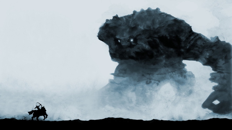 shadow, fantasy, video, 1080P, colossus, games, art, monsters