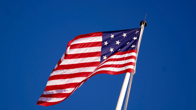 striped, 1812, national icon, red, star shape, white color, united states, flag, day, baltimore, waving, no people, wind, fort mchenry, shape, america