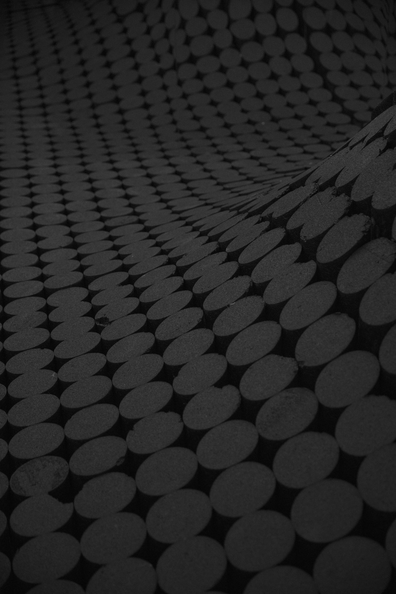 in a row, abundance, pattern, abstract, technology, order, steel, gray, nightlife, day, grid, geometric shape, dark, graphic, black, textile, indoors, 8K