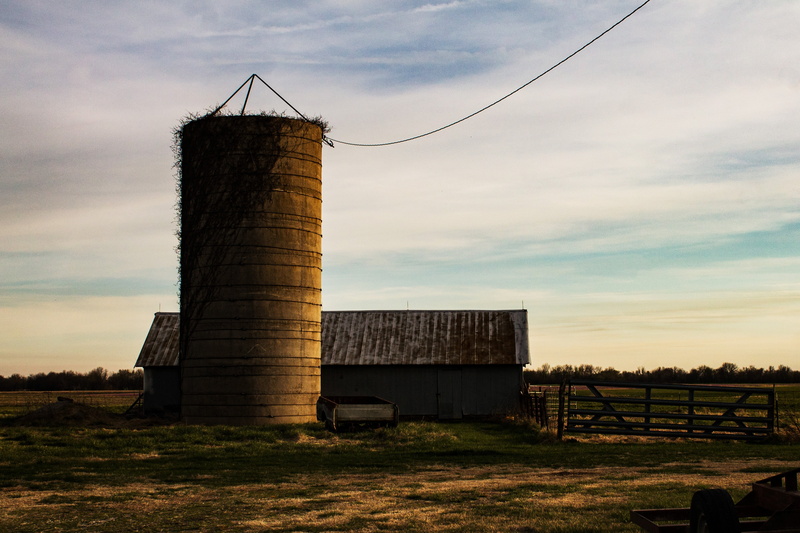 built structure, shed, building, design, day, abandoned, sunset, 4K, exterior, silo, landscape, sky, no people, field, country, rural, vintage, history