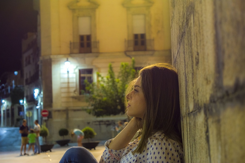 one Person, young Adult, caucasian Ethnicity, women, Street, hairstyle, leisure activity, construction, urban art, females, street art, profile view, brick