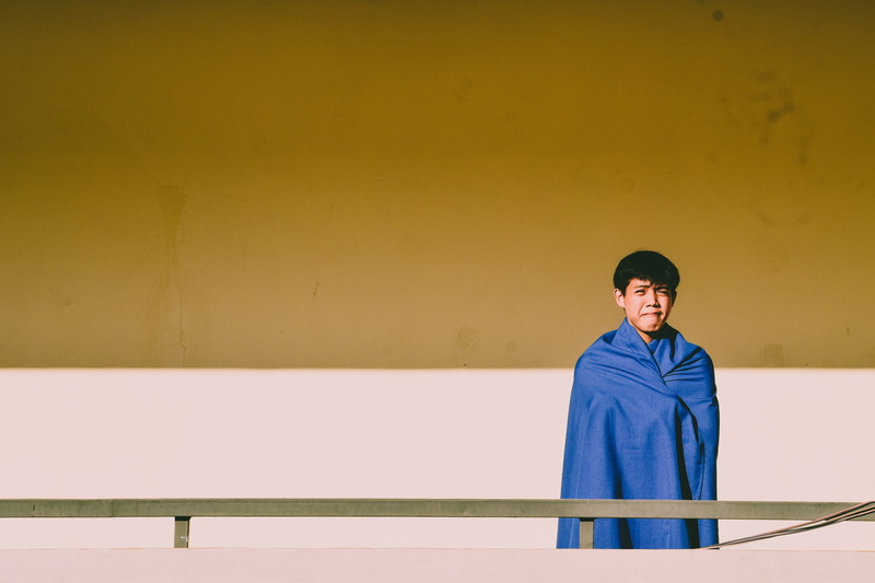 portrait, yellow, real people, model, architecture, eyeglasses, glasses, fine-looking, posing, guy, daytime, handrail, copy space, fashion, young men, daylight