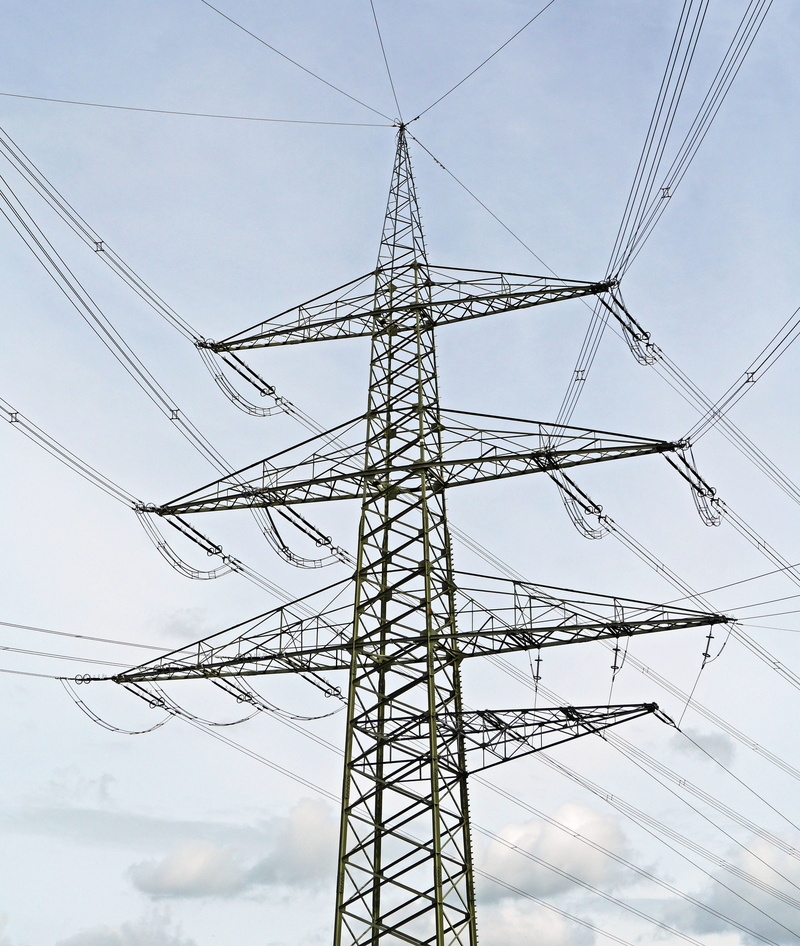 high voltage, day, dangerous, built structure, Distributor, iron - metal, lattice, nature, sky, strommast, landlines, caution, low angle view, 380kv, fuel and power generation