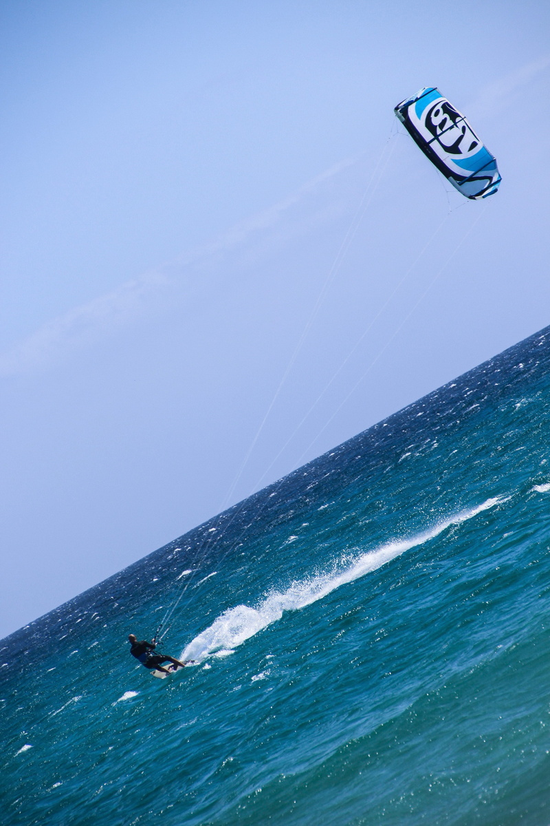 waterfront, beauty in nature, sky, water, adventure, scenics - nature, horizon over water, sea, blue, day, surfer, vacations, outdoors, motion, Kite Surfing