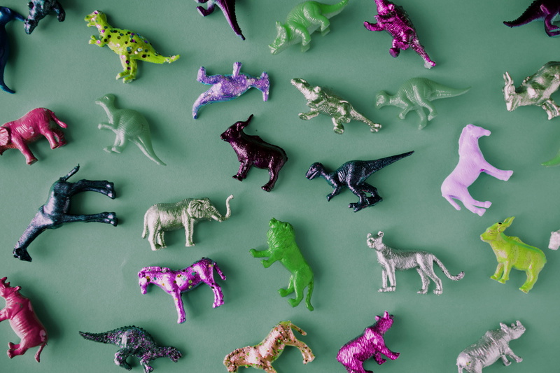 collections, green color, choice, wildlife, royalty  images, horse, colored background, pink color, toys, colors, creativity, group of objects, objects