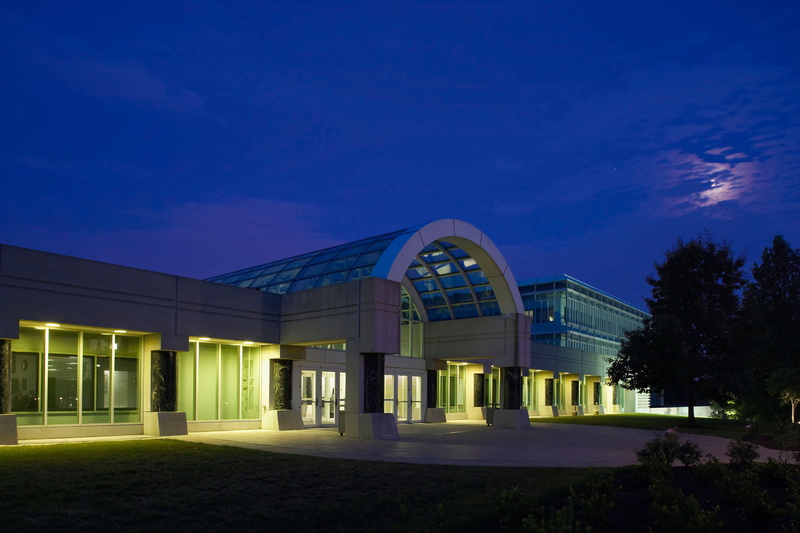 modern, illuminated, tree, virginia, facade, architecture And Buildings, window, nature, no people, concrete, Headquarter, entrance, white, plant, clouds