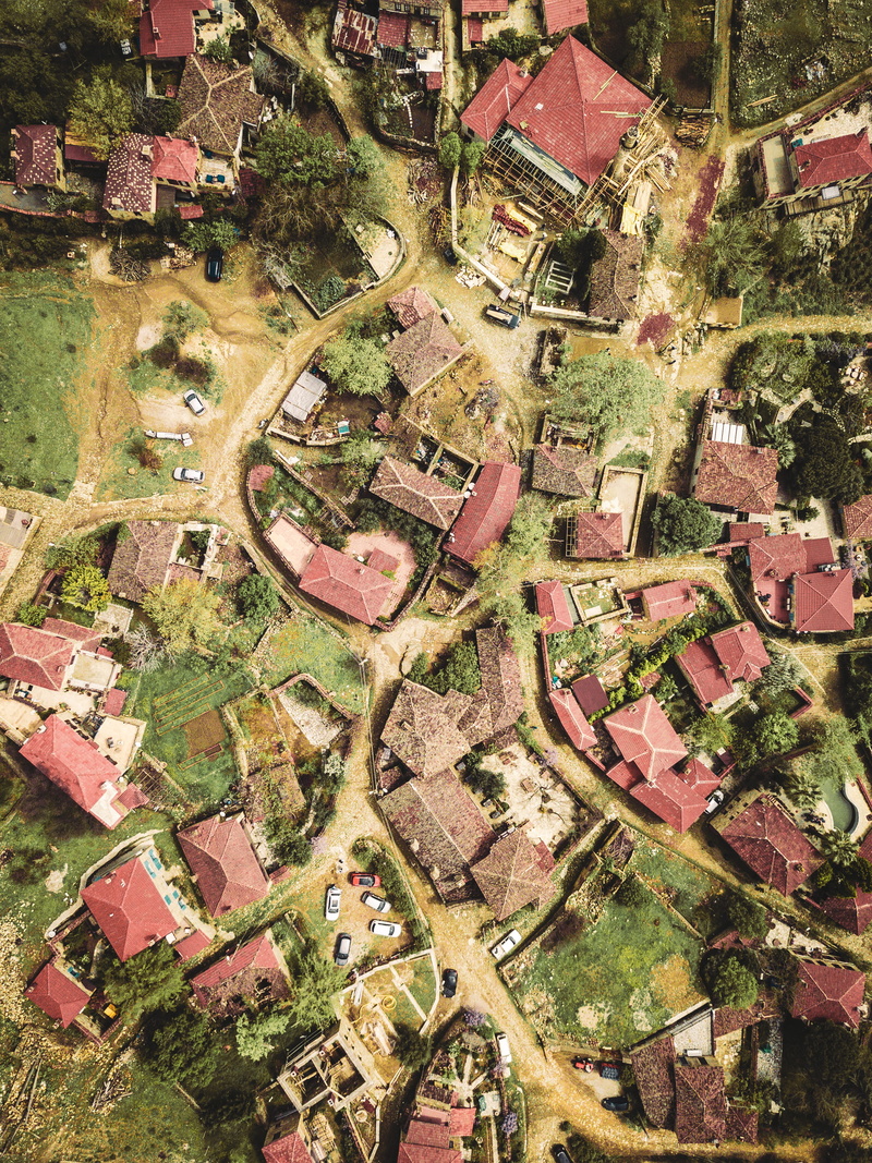 land, day, scenery, turkey, building, high angle view, landscape, patchwork landscape, road, plant, suburb, aerial view, tree, house, çanakkale, building exterior