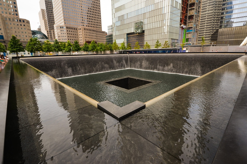 financial district, built structure, day, office, 11, water, Monument, Usa, modern, waterfront, no people, fountain, canal, Nyc, building exterior, world trade center