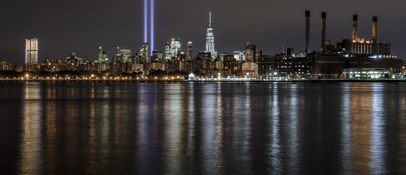 industry, tower, 9 11, landscape, skyline, office building exterior, travel destinations, skyscraper, building exterior, night, sky, new york, cityscape