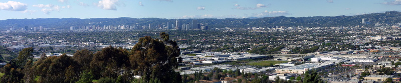 triple screen, Los Angeles, city, 5K