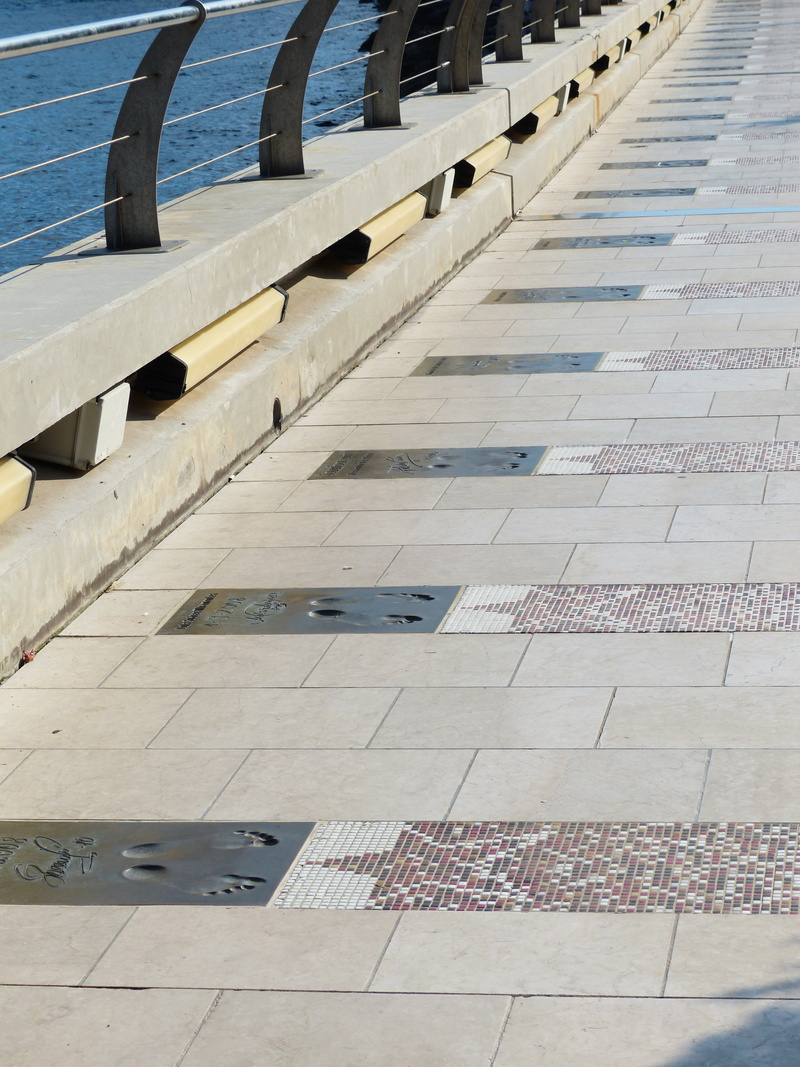 4K, gray, tiled floor, award, monaco, travel, tile, no people, high angle view, champions promenade, bridge, fussabdrueck, day, sunlight, pattern, nature