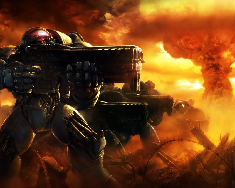x, art, starcraft, corps, marines, games, US Marines Corps, video, us, bombs, 720P, nuclear, hd