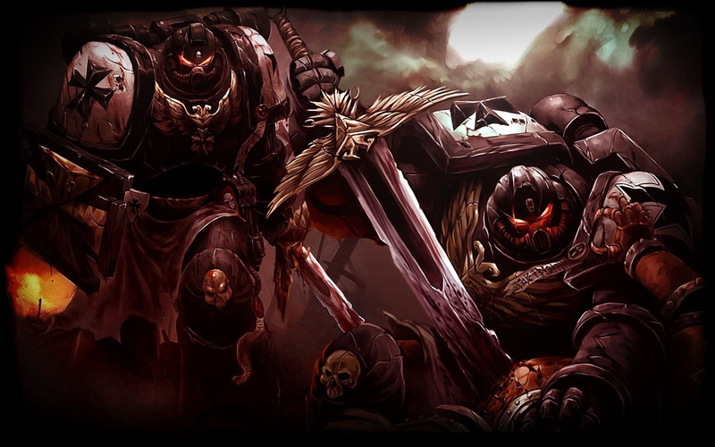 dawn, x, marine, knights, hd, grey, Black, war, k, warhammer, aircraft, space, art, 720P