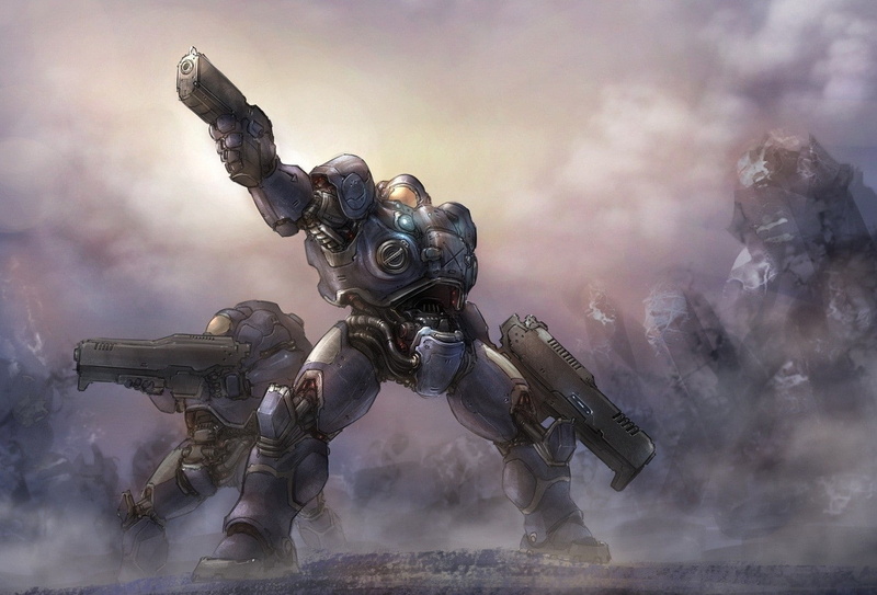 marines, fan, games, US Marines Corps, ii, video, us, hd, art, 720P, Video Games, corps, starcraft, artwork