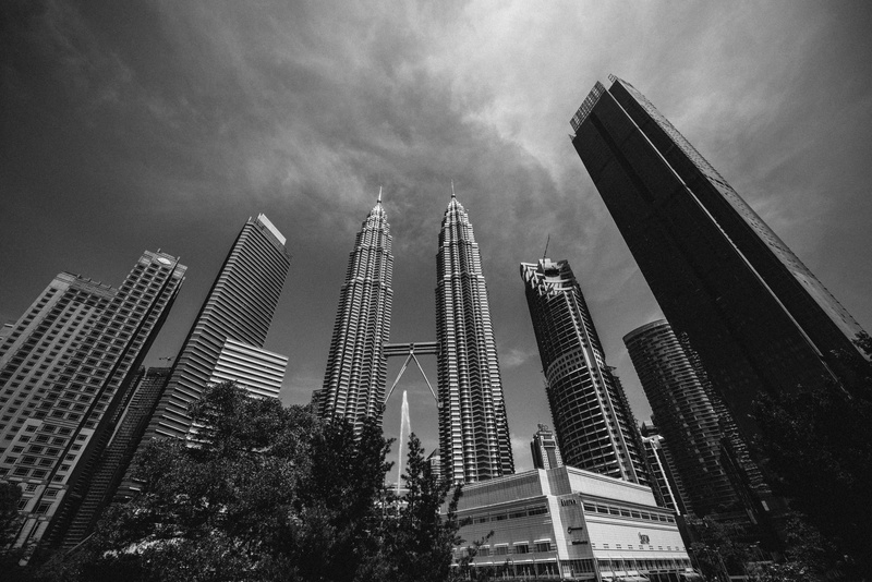 clear, finance, modern, travel, tree, urban, financial district, skyline, building, cloud - sky, no people, travel destinations, outdoors, business, twin