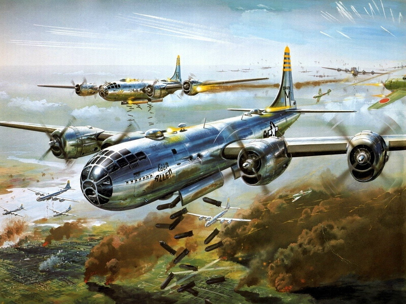 Boeing B-29 Superfortress, 720P, Bombers