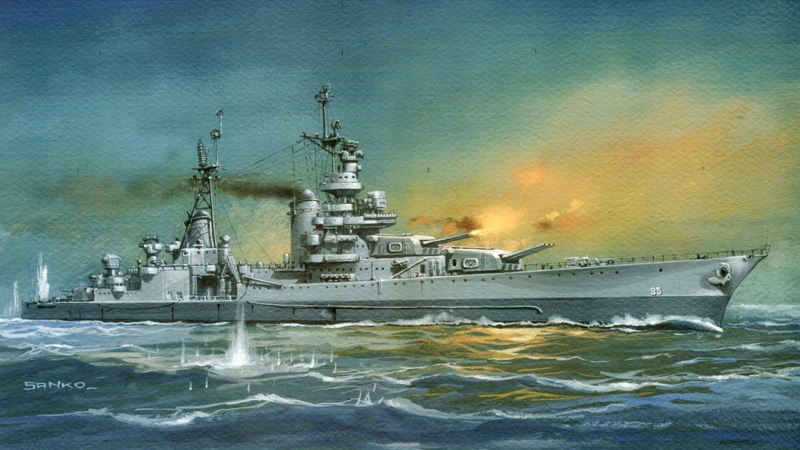 2K, breaks, WW2, fire, figure, heavy cruiser, shots, smoke, sea