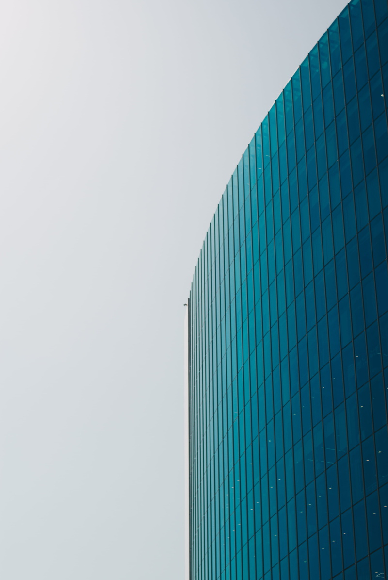 outdoors, clear sky, glass, day, turquoise colored, modern, high, nature, rich, no people, high rise, built structure, building exterior, tower, urban