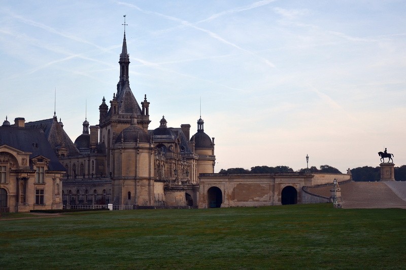 4K, the past, travel destinations, spire, palace, religion, city, outdoors, sky, tourism, oise, building, chantilly, cloud - sky, great conde, travel
