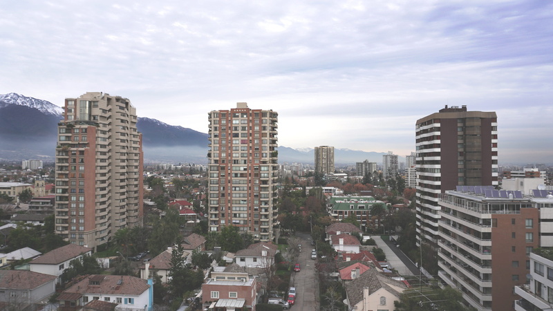 residential district, cityscape, day, street, nature, outdoors, office building exterior, chile, city life, architecture, las condes, city, no people, financial district