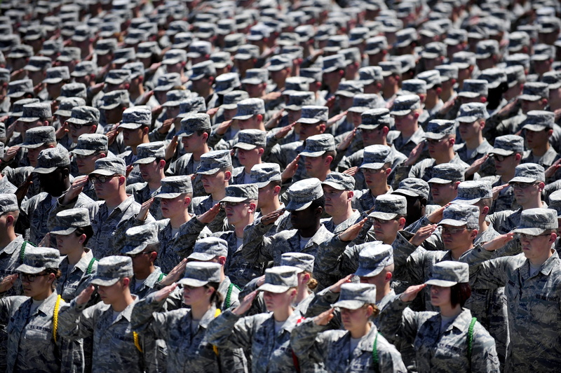 daytime, Military, building exterior, built structure, armed forces, closeup, large group of people, 2K, full frame, day, Camouflage, clothing, real people