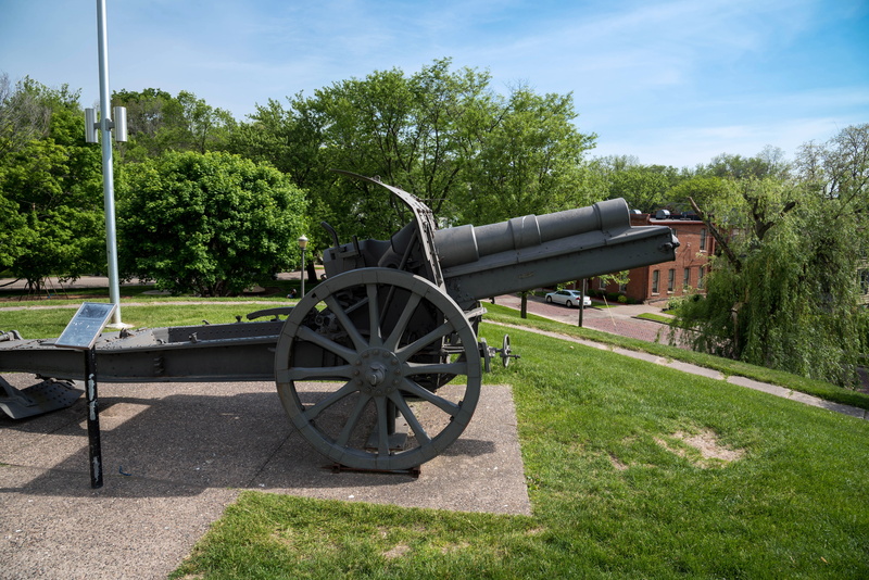 the past, fighting, tree, sunlight, war, photo, weapon, galena, old, grass, plant, army, green color, history, illinois, cloud - sky, no people, wheel