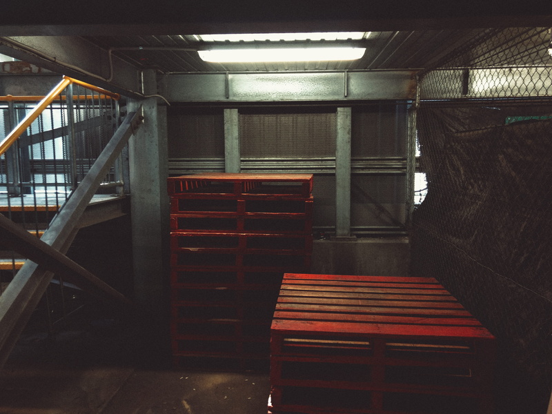 built structure, 4K, seat, crates, melbourne, no people, red, public transportation, illuminated, staircase, old, abandoned, day, window, federation square car park