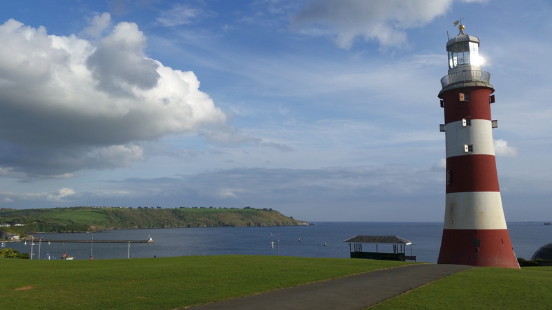 Port, architecture, direction, devonshire, building, scenics - nature, red, observation tower, view, Lighthouse, bank, shipping, plymouth, safety, built structure
