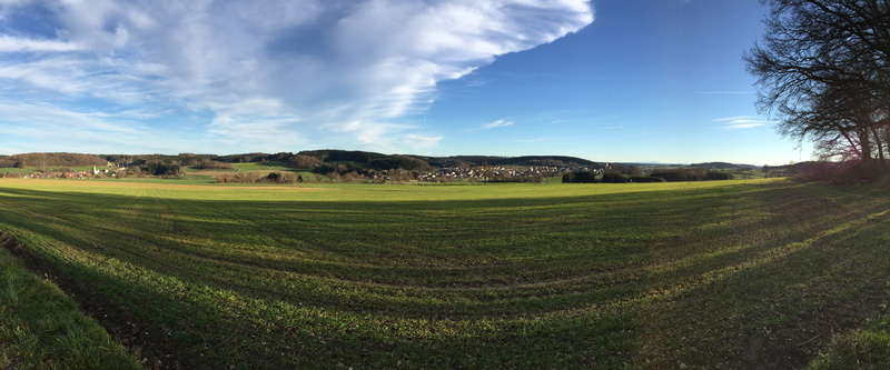 scenics - nature, tranquil scene, swabia, plant, beauty in nature, environment, reported, field, wide, landscape, no people, farm, rural scene, nature