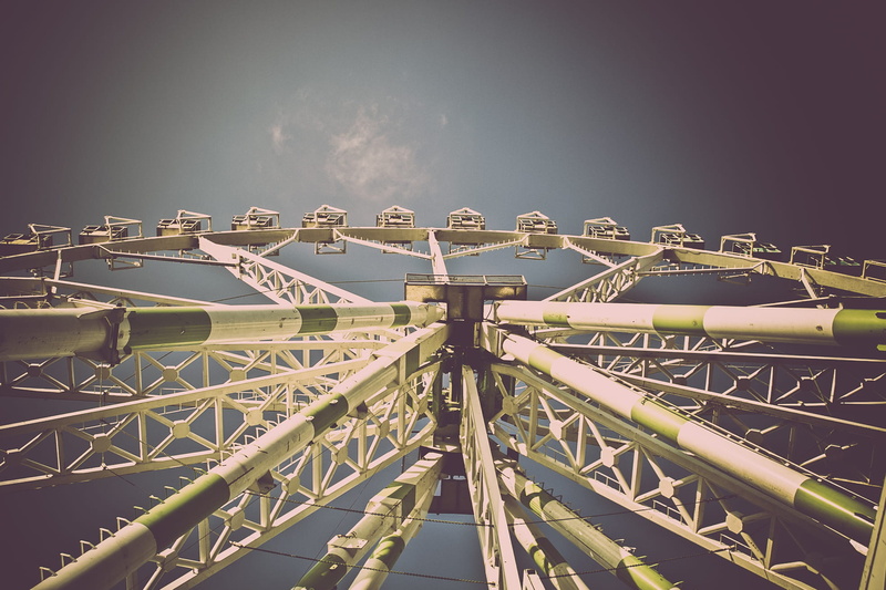 ferries, enjoyment, excitement, tall - high, leisure activity, night, fairground, clear sky, nature, sky, iron, low angle, amusement park, transportation