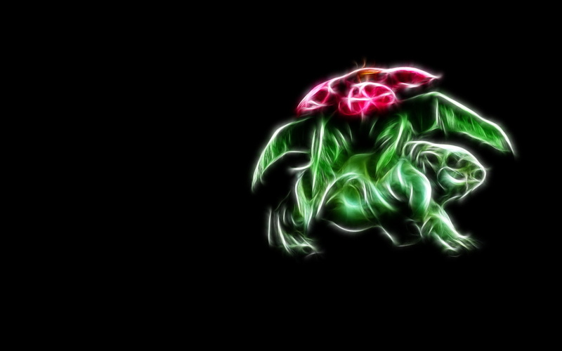 Pokémon, 1080P, video games, Fractalius, black background