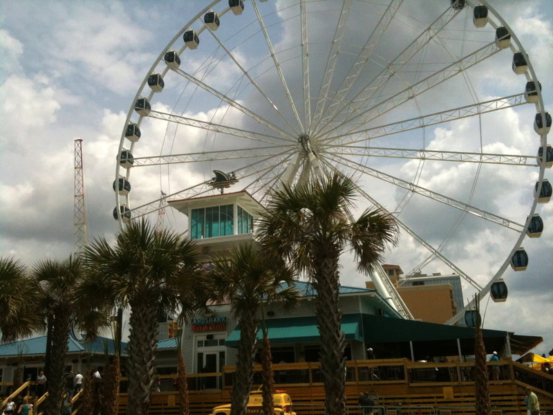 Landshark, travel destinations, built structure, cloud - sky, carolina, plant, nature, tree, Myrtle Beach, palm tree, low angle view, South Carolina, fairground