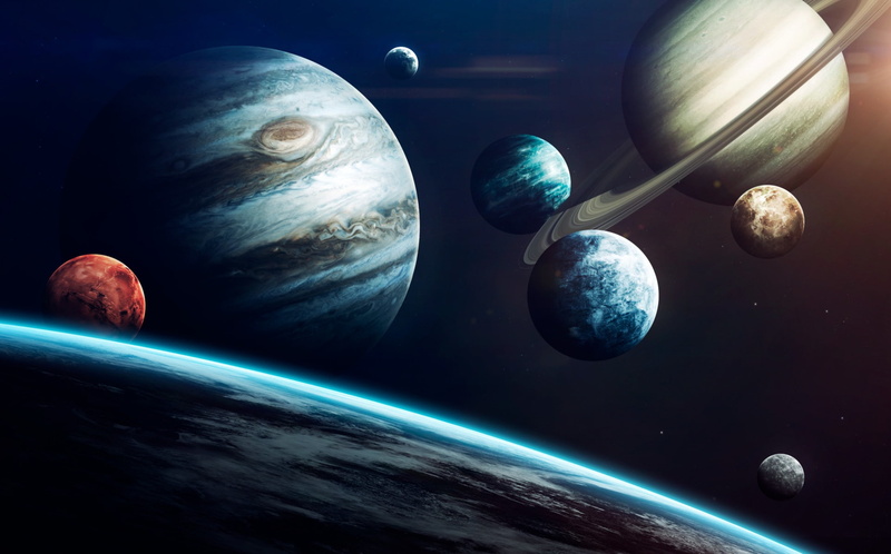 Vadim Sadovski, Solar System, space, space art, digital art, 1080P