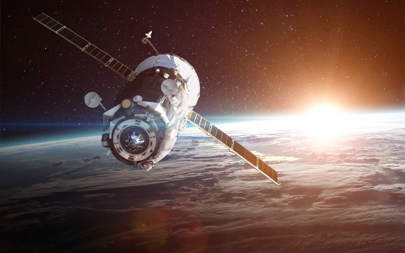 Earth, 1080P, space station, digital art, space, Vadim Sadovski, horizon, space art